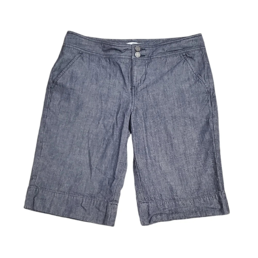 Calvin Klein Women's Chambray Bermuda Shorts 6